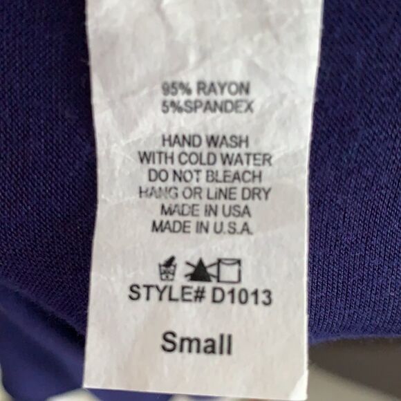 Jodifl Small navy blue tunic with white lace over sheer gray - Picture 9 of 10